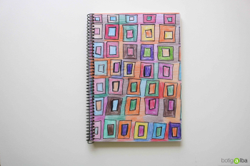 LLIBRETA ESPIRAL A5 RECTANGLES - 1